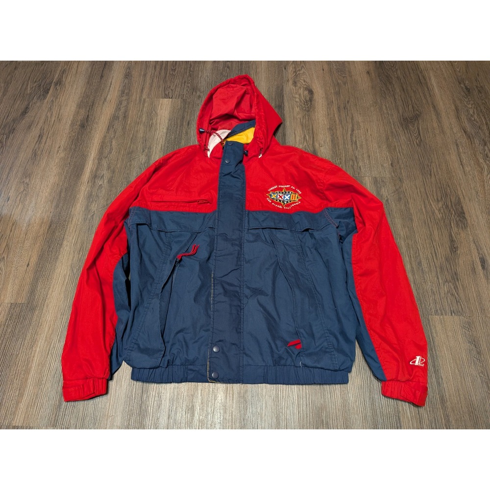 Vintage Logo Athletic NFL Super Bowl XXXII Jacket‎ Mens Size Large San Diego